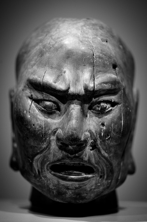 Wooden head, SF Asian Museum